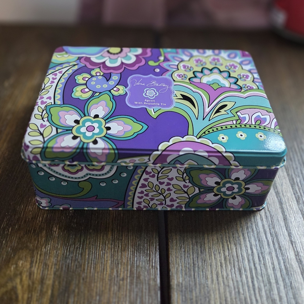 Vera Bradley Purple Floral Decorative Box